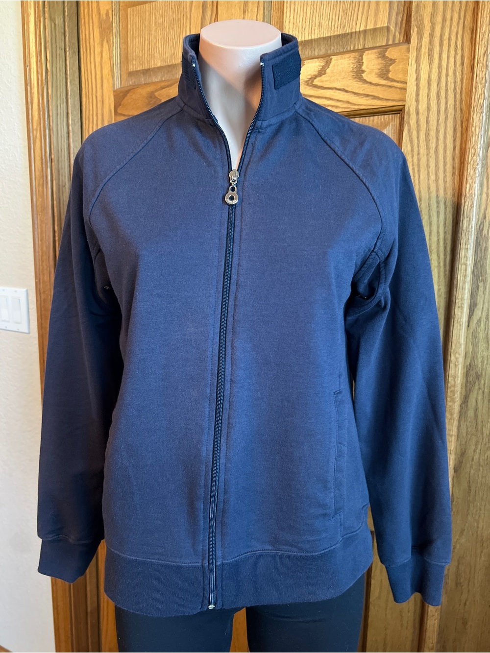 Catalina Navy Full-Zip Bomber Sweatshirt Jacket Small